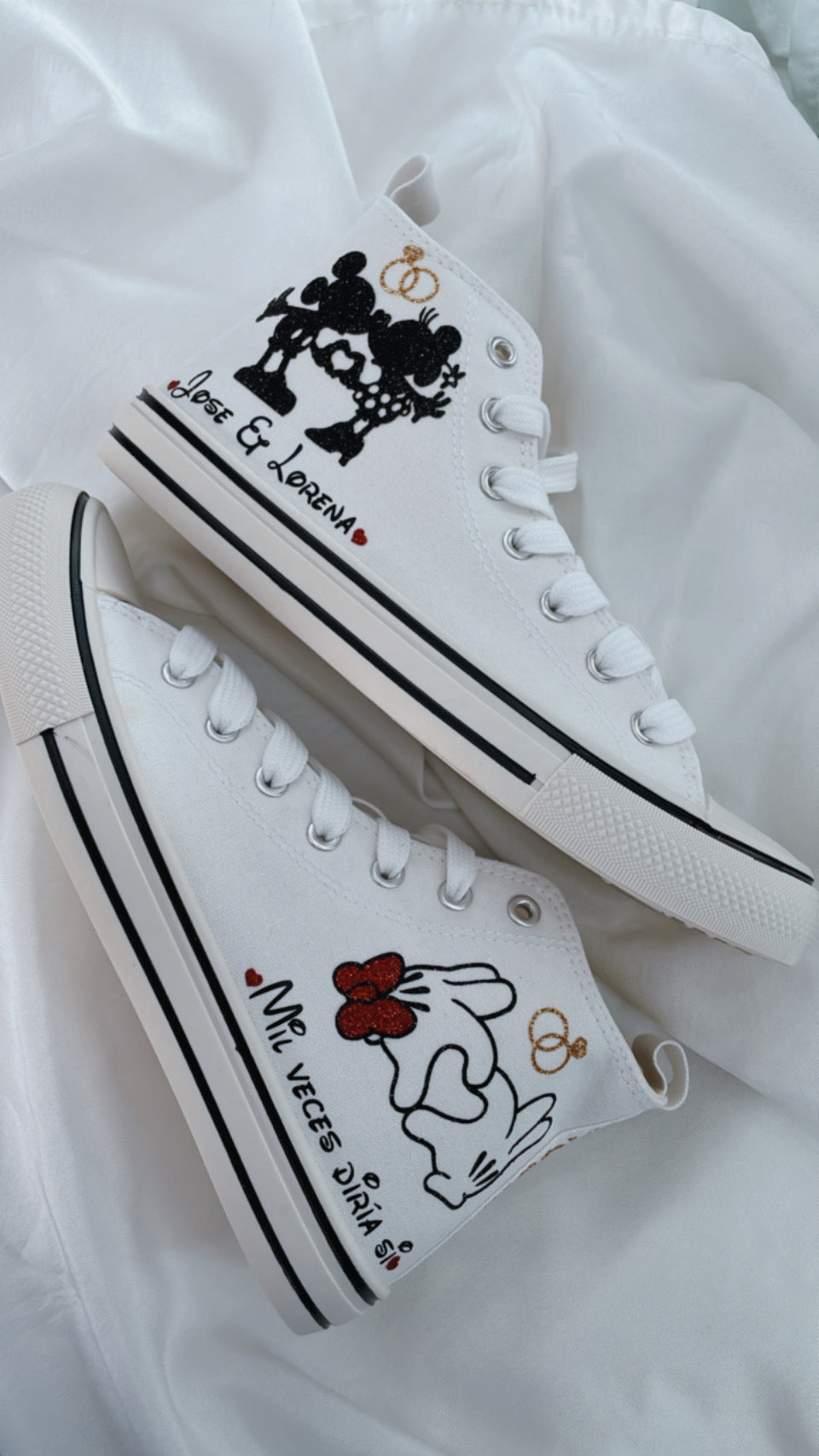 Zapatillas Novia Minnie & Mickey - Albea Meraki