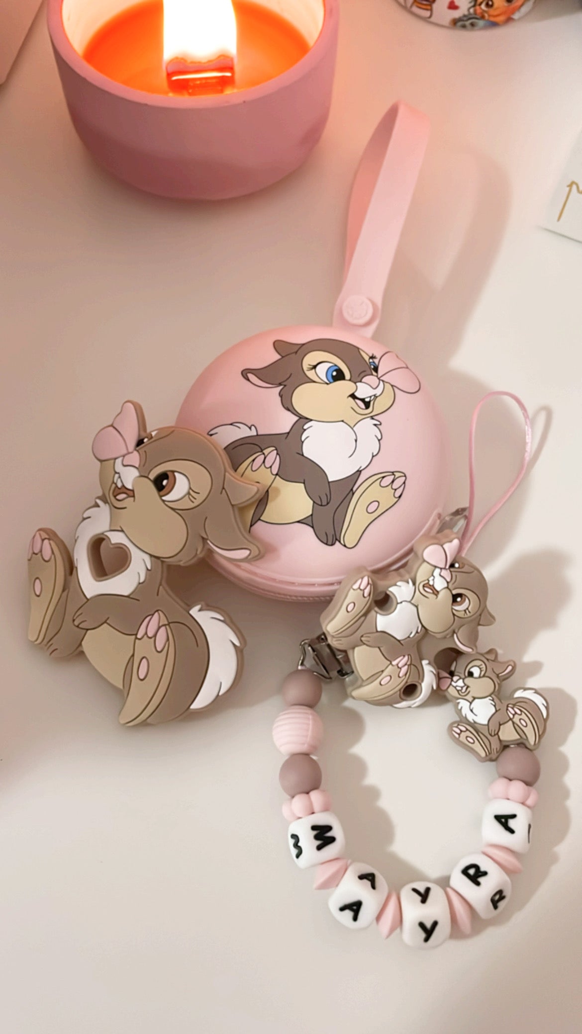 Set Chupetero Miss Bunny