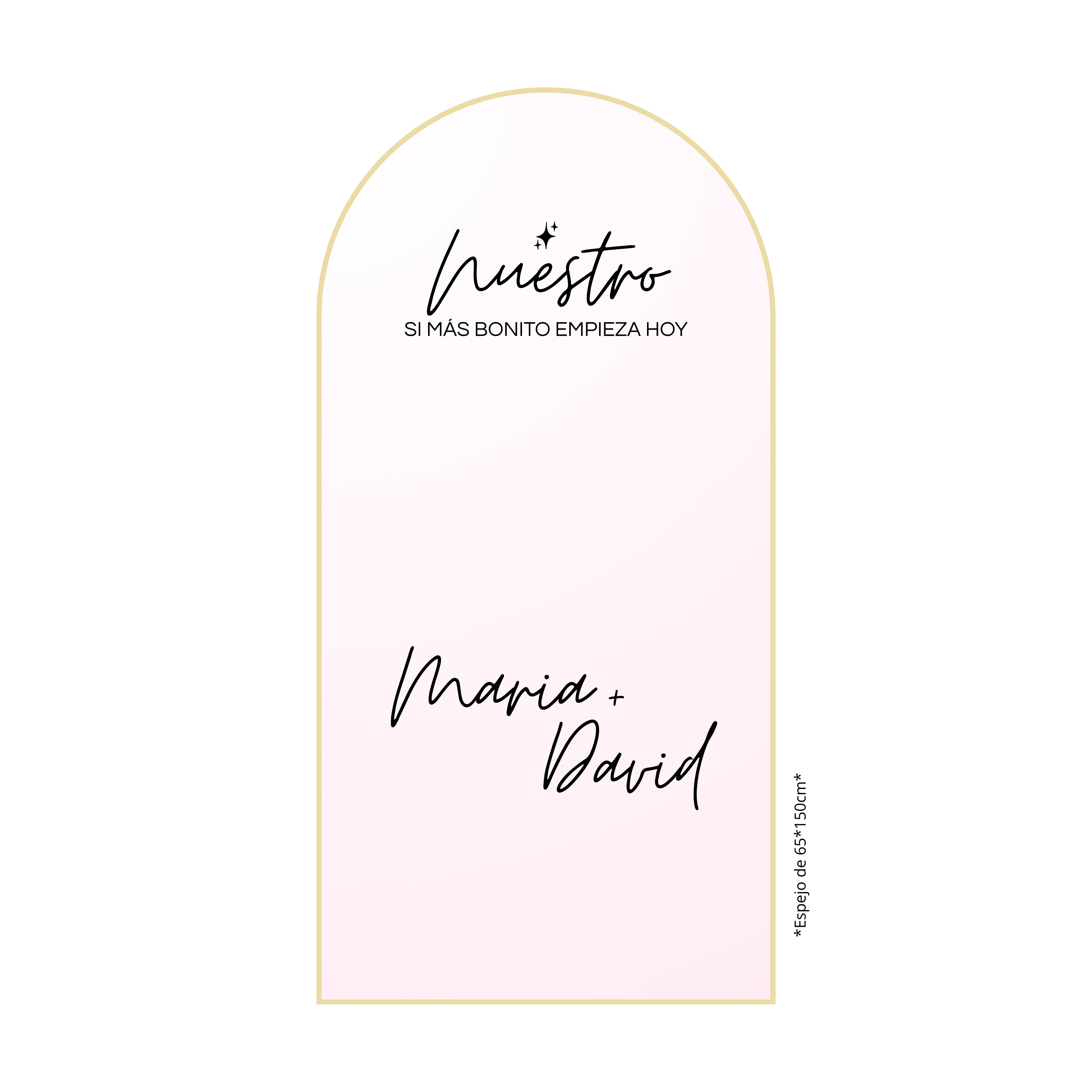 Vinilo adhesivo – «Nuestro Sí más bonito» 💗
