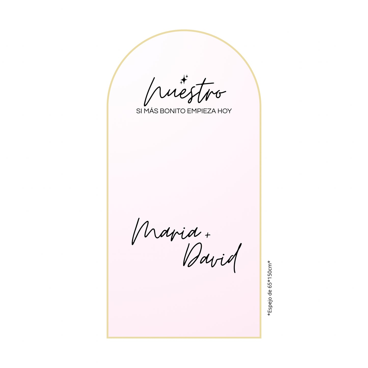 Vinilo adhesivo – «Nuestro Sí más bonito» 💗