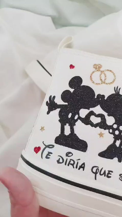Zapatillas Novia Minnie & Mickey